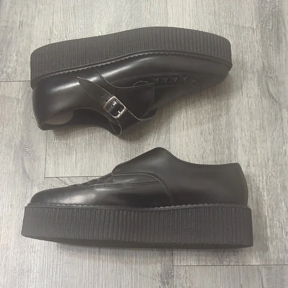 Underground. England Black Leather Apollo Creepers - Picture 7 of 11